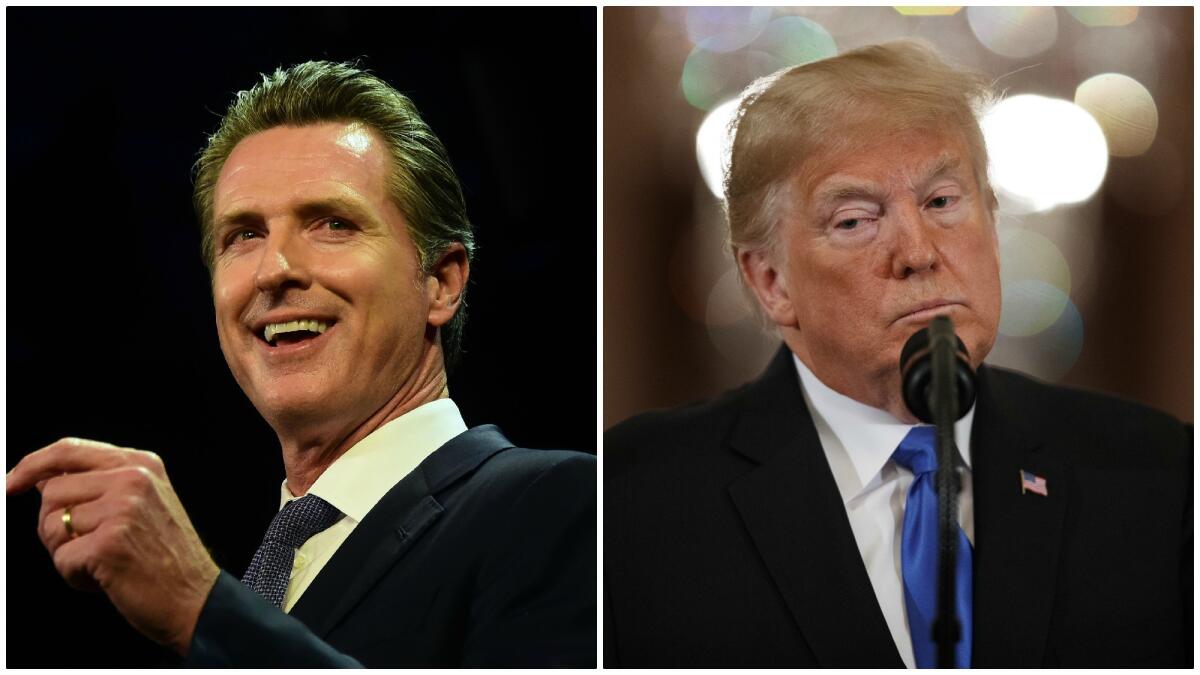 L.A. voters give Gov. Gavin Newsom high marks for his coronavirus performance, but lack confidence in President Trump's response.