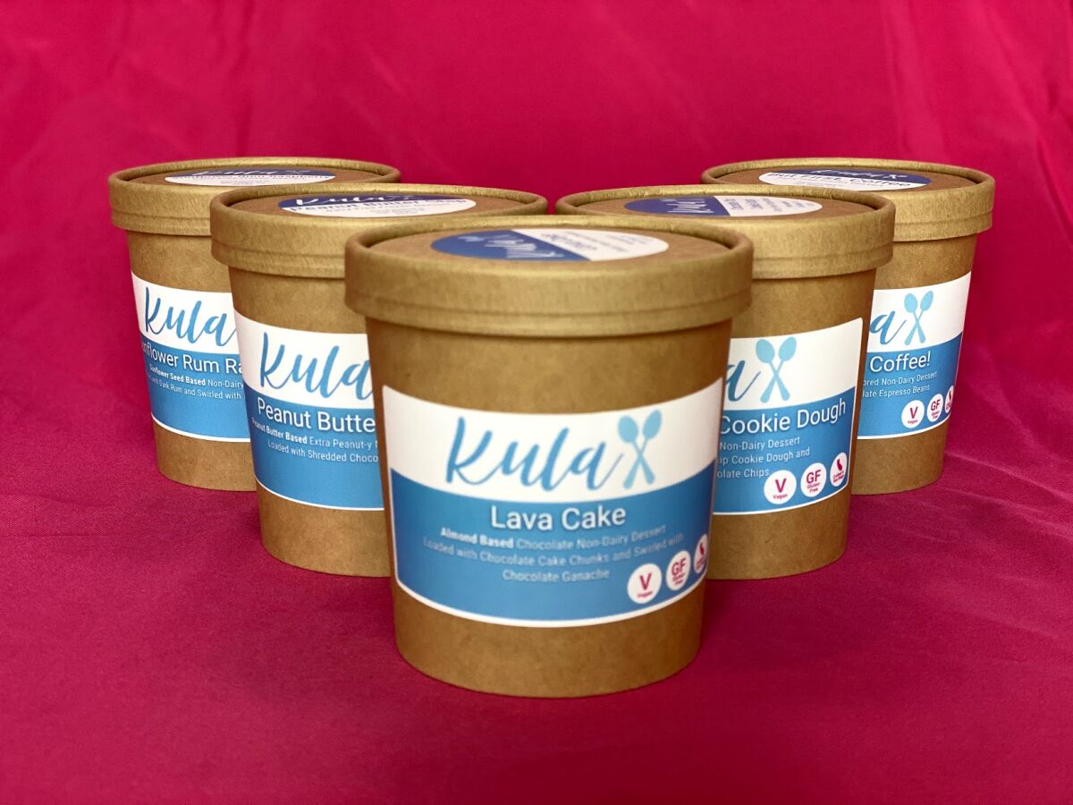 Pints of Kula Ice Cream.