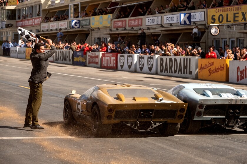 The Le Mans race scene in "Ford v Ferrari"