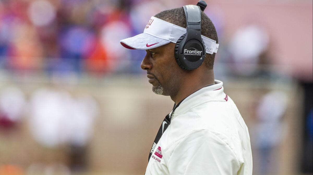 Florida State head coach Willie Taggart said missing the postseason is "unacceptable."