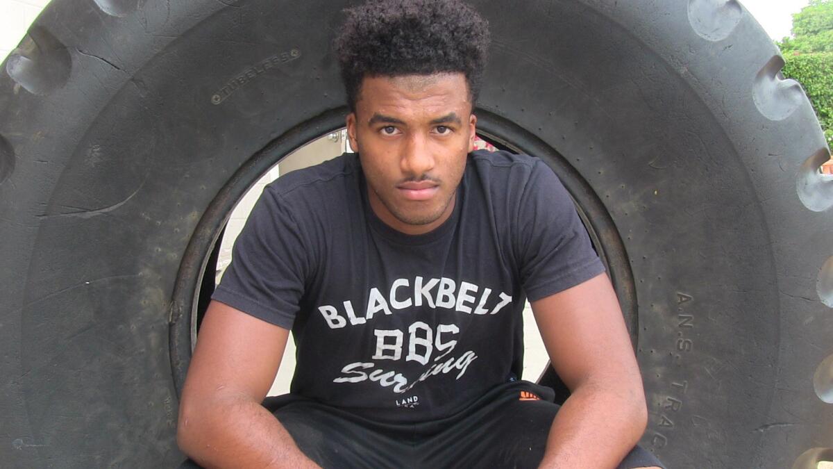 Bishop Montgomery defensive end Bryce Matthews has emerged as a top player in his senior year.