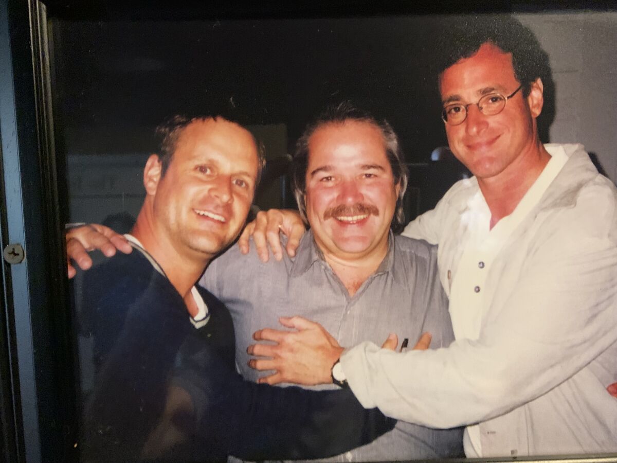 Photo "Full House" star Dave Coulier, from left, Mark Ridley and Bob Saget