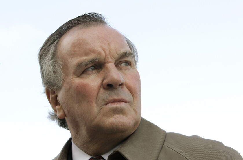 Chicago Mayor Richard M. Daley looks out over Lake Michigan during a news conference in Chicago in 2009. Daley left a Chicago hospital Saturday after a week of tests and monitoring.