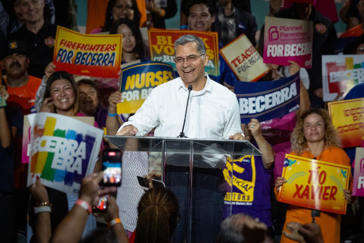 Xavier Becerra emerges as a surprise front-runner in California’s governor race with 25% support, leapfrogging rivals amid chaotic political landscape.