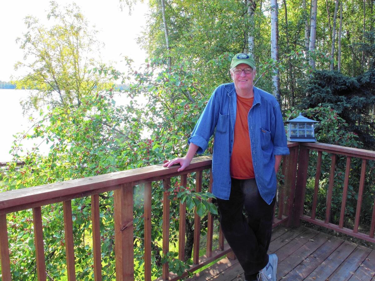 Joe McGinniss in 2010 at a home he rented in Wasilla, Alaska, next door to the home of former Alaska Gov. Sarah Palin.