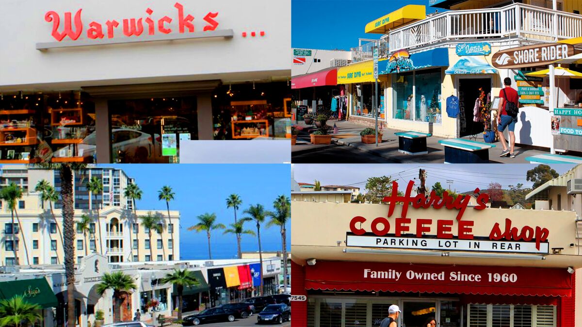 Many of the businesses in the Village of La Jolla are independently owned and operated by local residents.