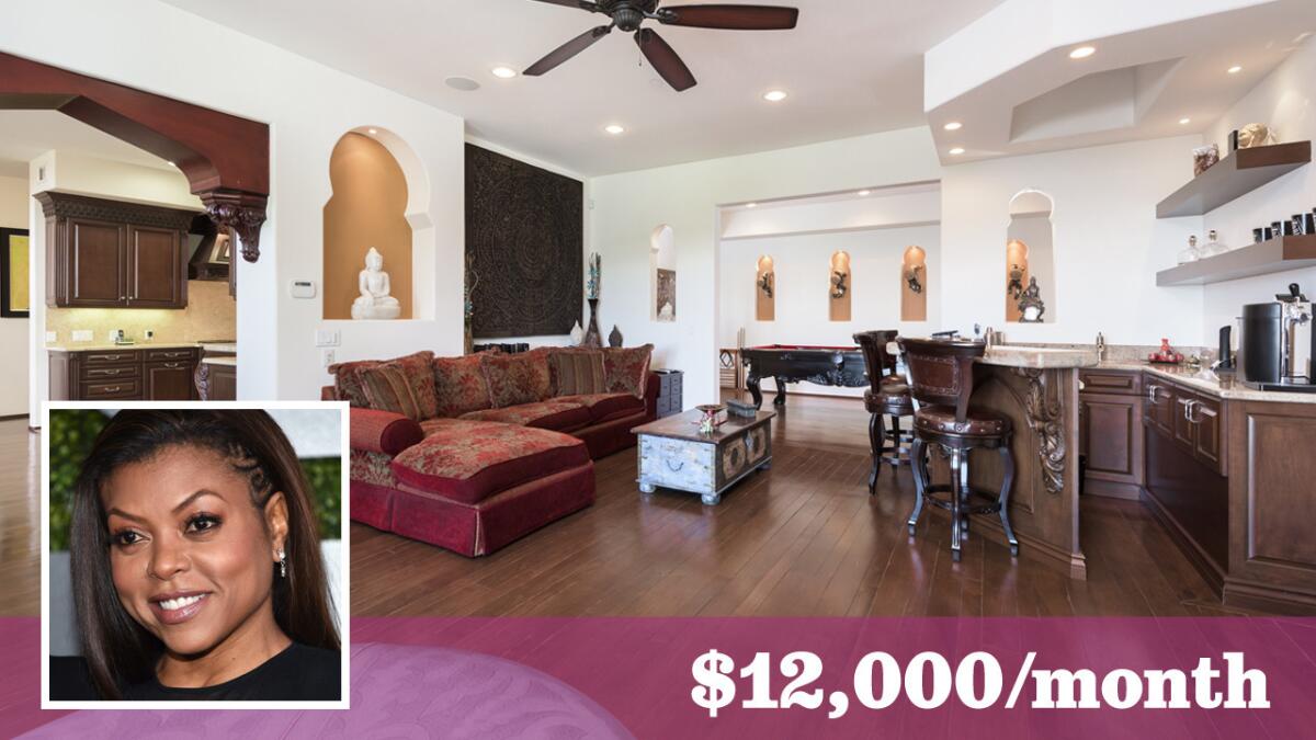 Actress Taraji P. Henson has put a piece of her personal "empire" up for lease at $12,000 a month.