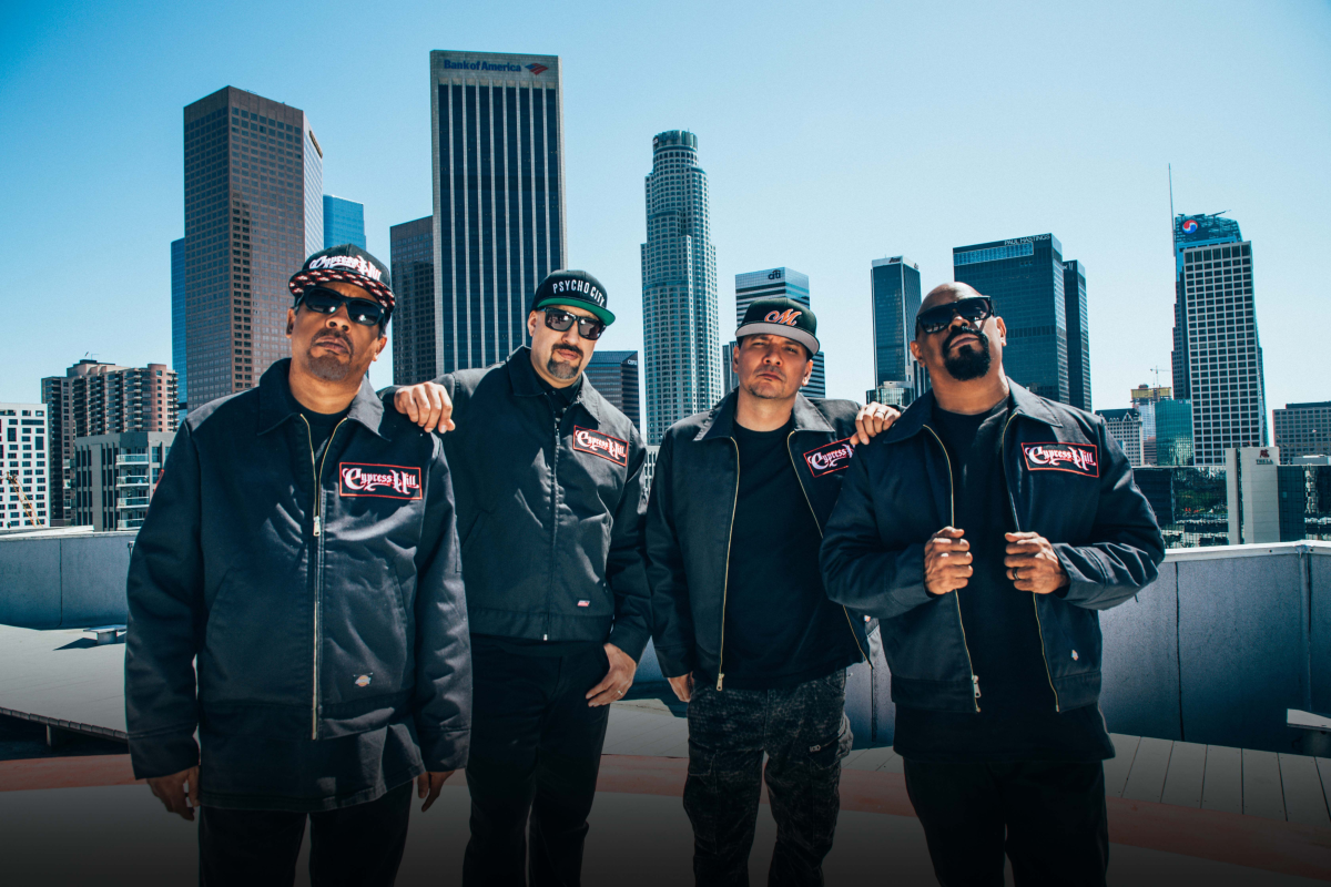 Una imagen promocional del grupo Cypress Hill.