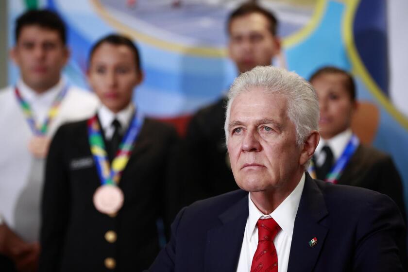El presidente del Comité Olímpico Mexicano, Carlos Padilla.