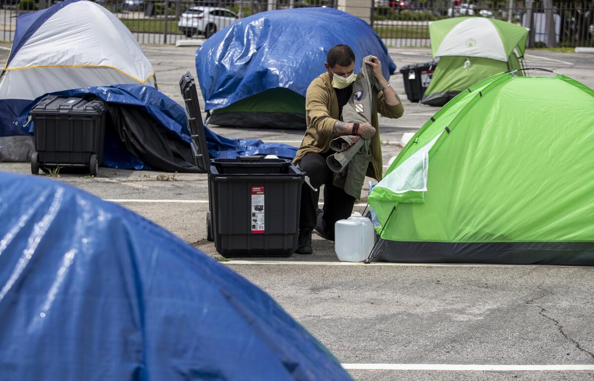 VA homeless encampment