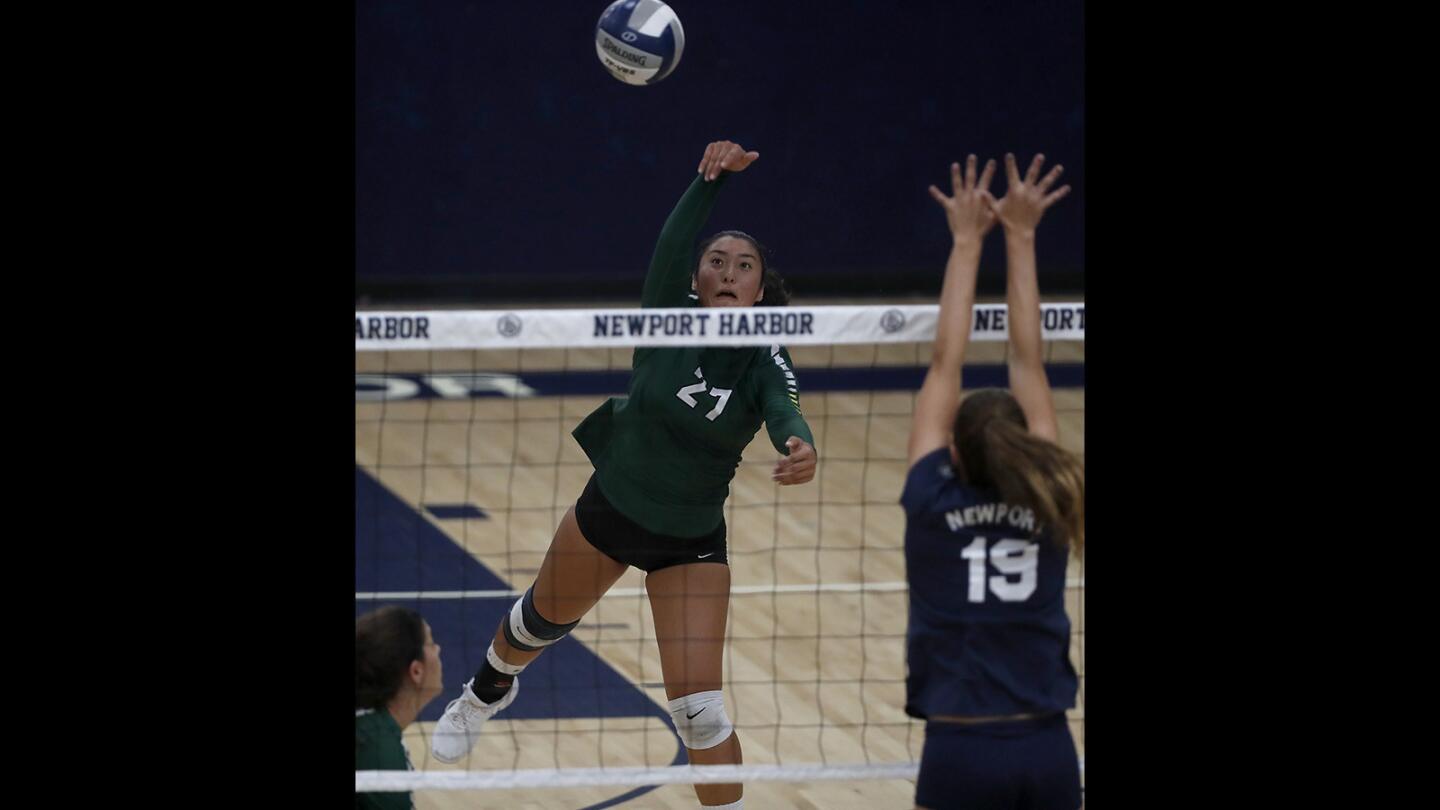 Photo gallery: Edison vs. Newport Harbor in girls’ volleyball