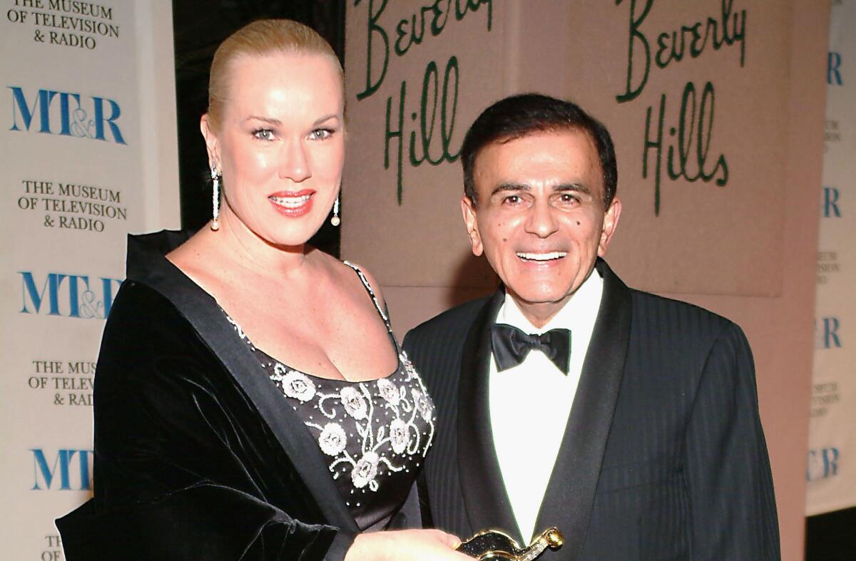 Jean Kasem and Casey Kasem in 2004. The Los Angeles County district attorney's office has declined to file elder abuse charges against Jean Kasem.