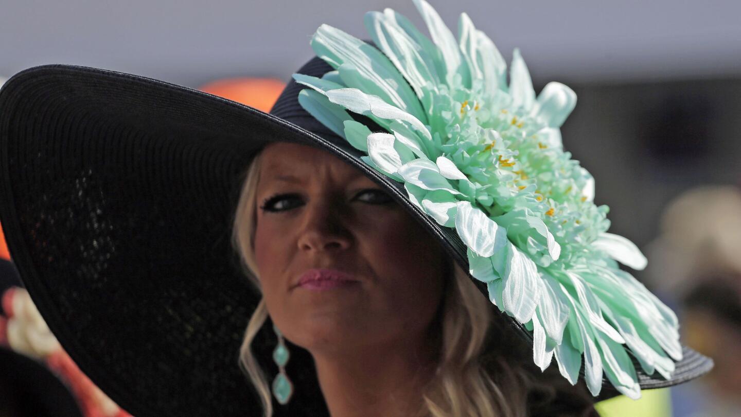 Kentucky Derby hats on parade