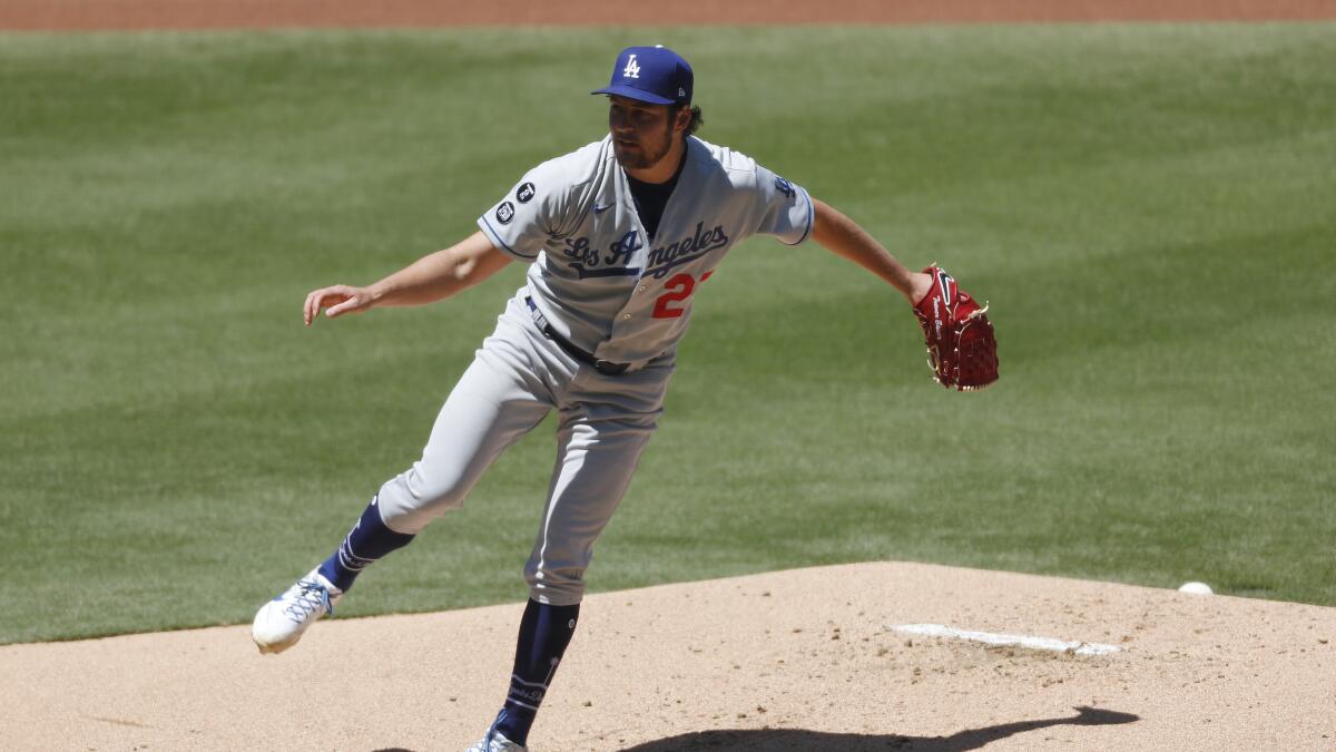 Walker Buehler Game-Used Jackie Robinson Day Jersey