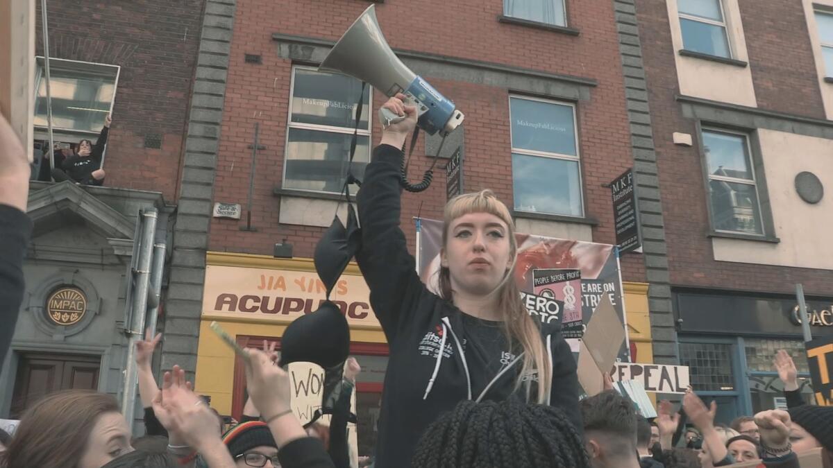 A photograph from "The 8th," a documentary following Ireland's campaign to make abortion legal.
