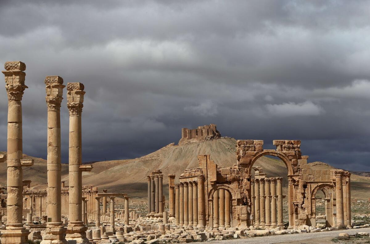 ISIS advances have threatened Syria's ancient oasis city of Palmyra. The UNESCO World Heritage Site, seen here in 2014, married Greco-Roman and Persian influences.