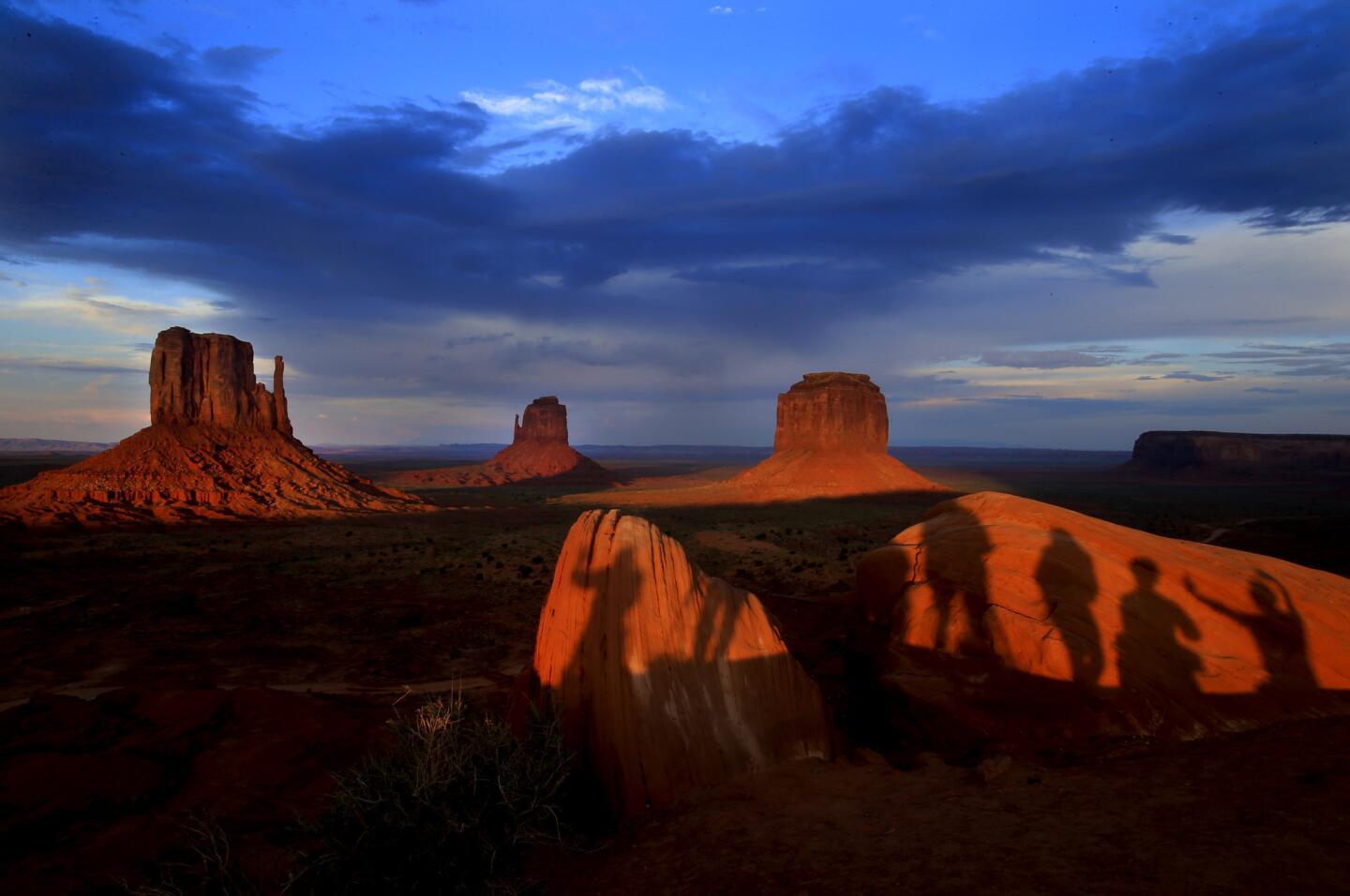 Photographers and spectators are dazzled by the shadow play as the sun begins to set and the colors to saturate.