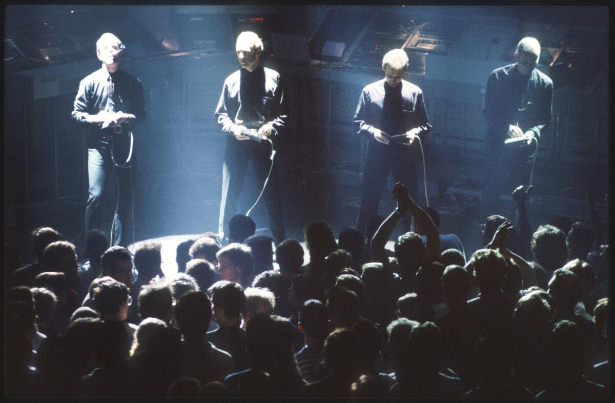 Kraftwerk perform in 1993.