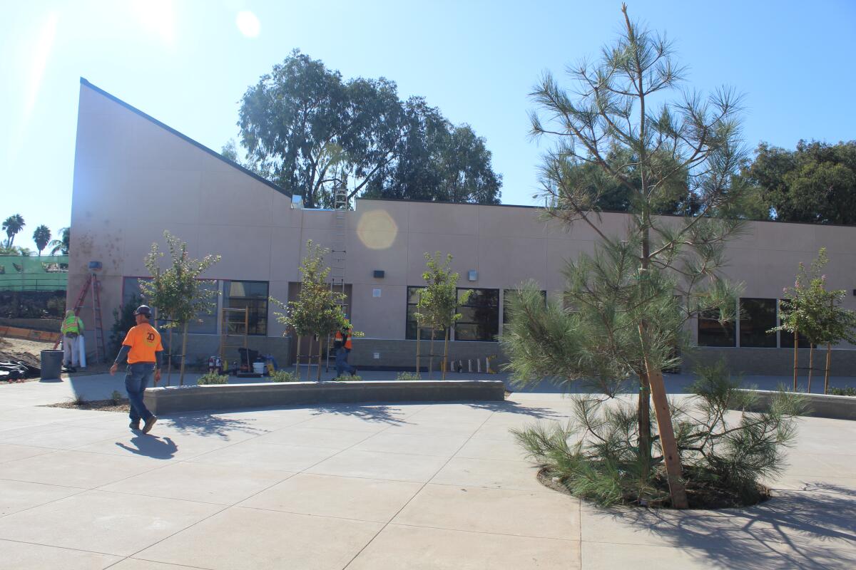 Students will move into their classrooms in the new building at Diegueno Middle School after winter break.