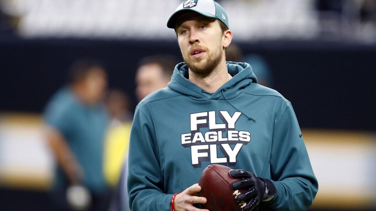 Quarterback Nick Foles led the Philadelphia Eagles to a Super Bowl win in the 2017 season after replacing the injured Carson Wentz.