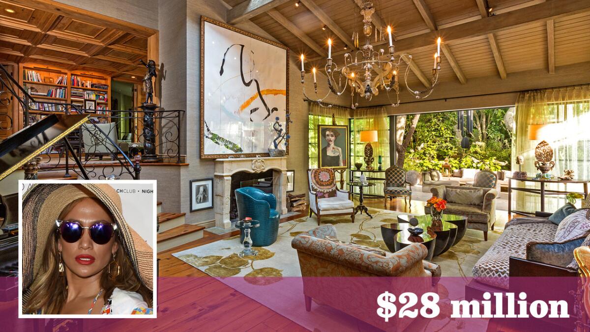 Actress Sela Ward has sold her estate in Bel-Air to singer Jennifer Lopez for $28 million.