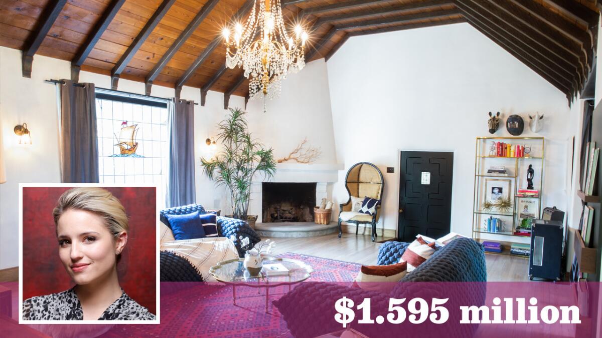 "Glee" actress Dianna Agron has put her charming compound in the Hollywood Hills West up for sale at $1.595 million.