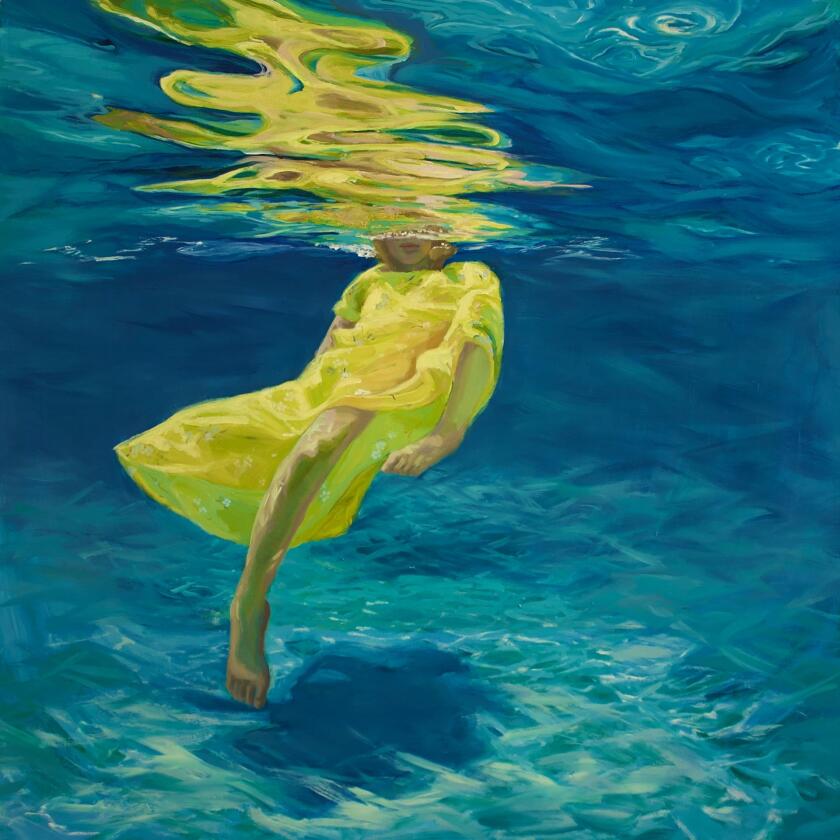"Ascent in Yellow" by Del Mar artist Anne Phillips.