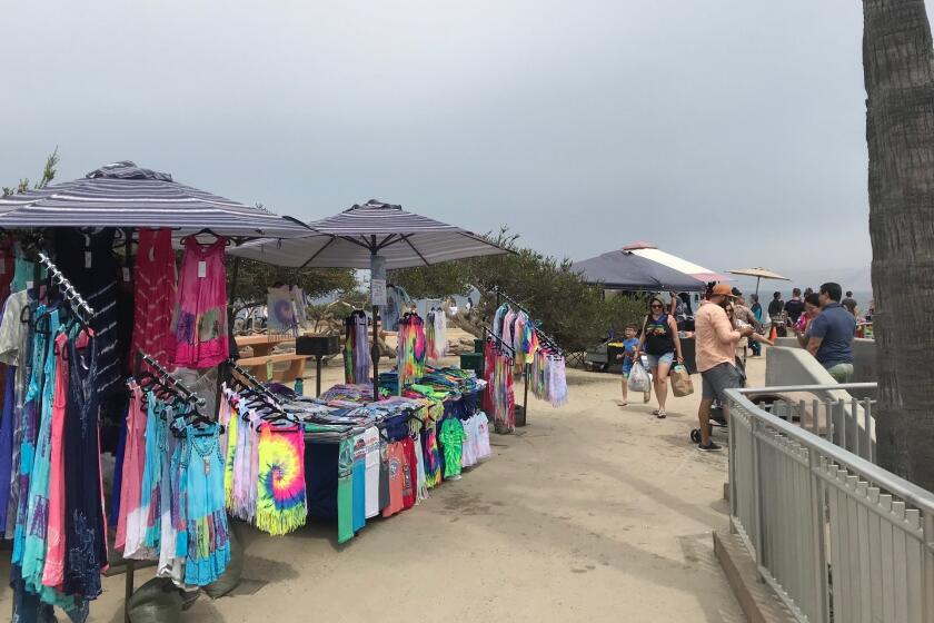 Vendors over La Jolla Cove