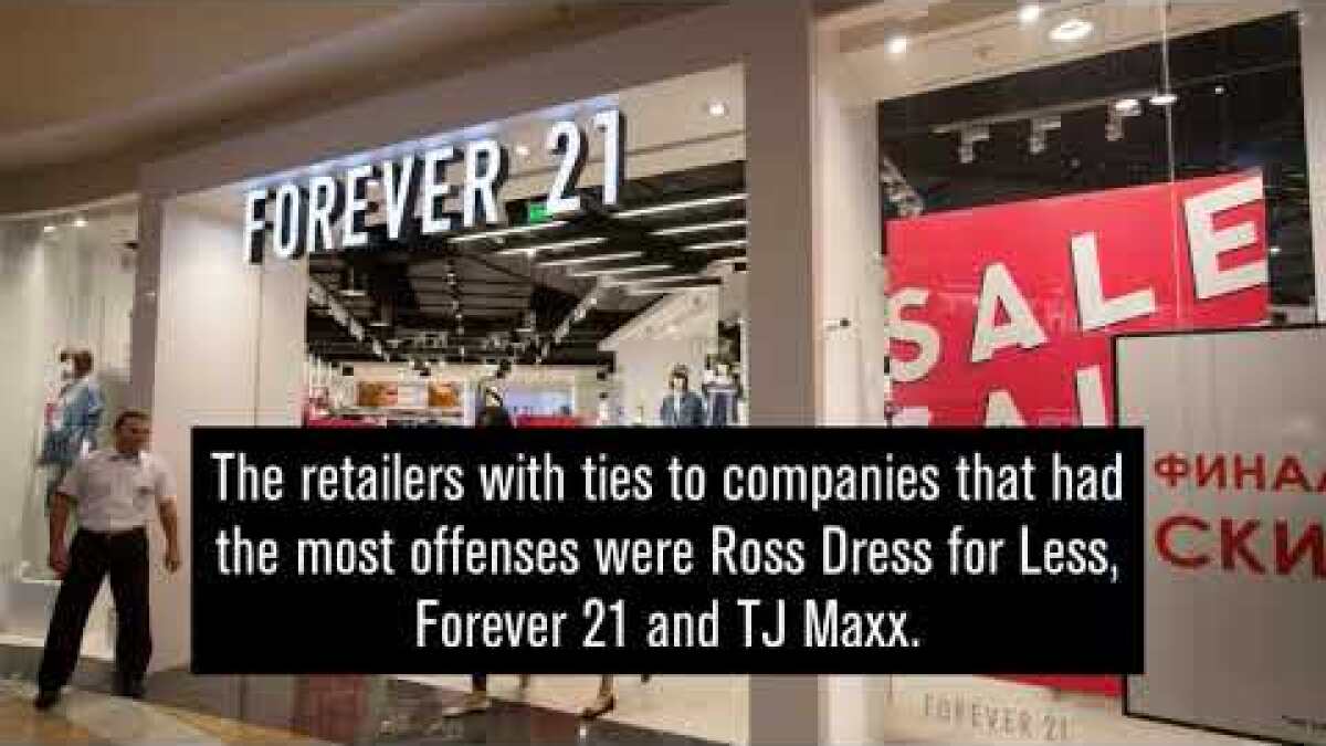 Factories That Made Clothes For Forever 21 Ross Paid Workers 4 An Hour Labor Department Says Los Angeles Times
