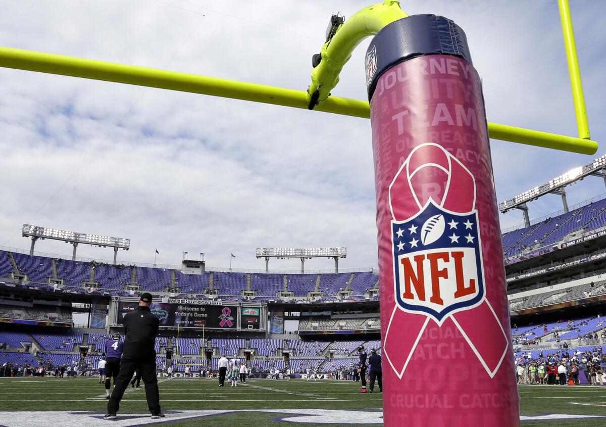 Procter & Gamble out of NFL breast cancer awareness promotion -- report -  Los Angeles Times