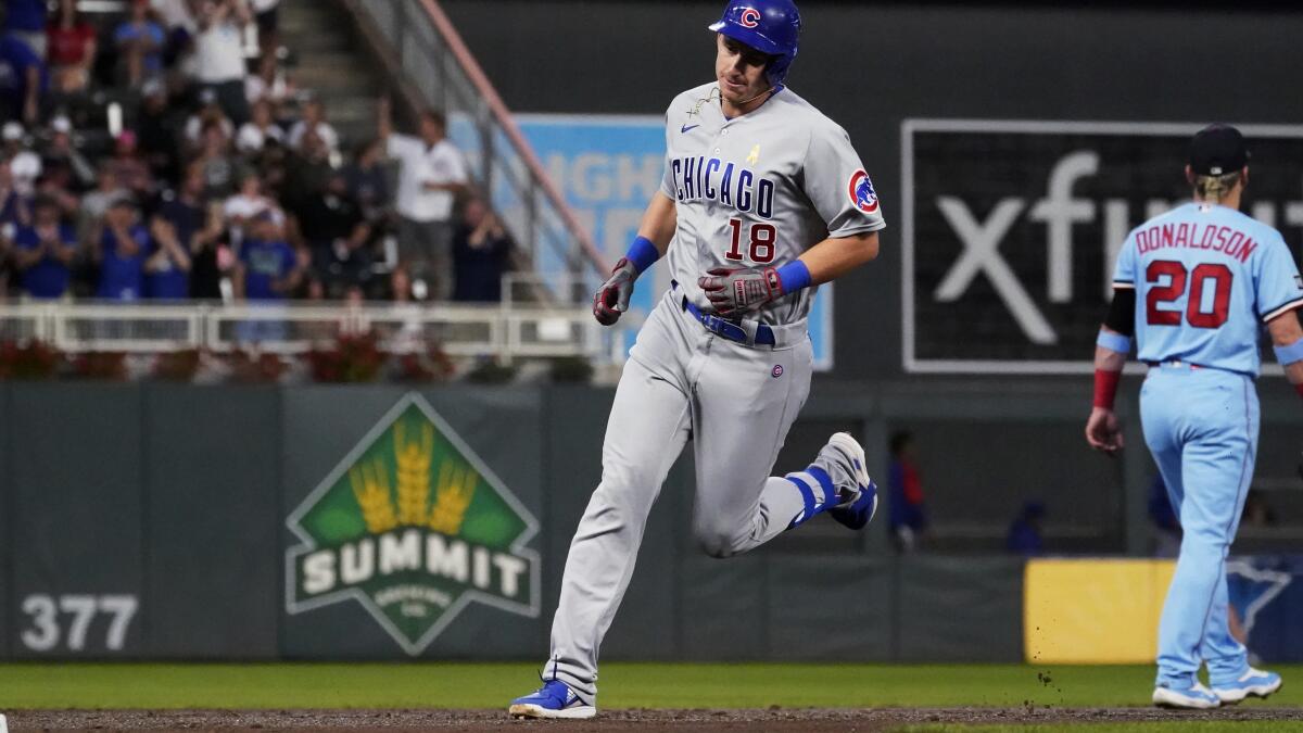 Schwindel homers, Cubs shut down Twins hitters in 3-0 win - The San Diego  Union-Tribune