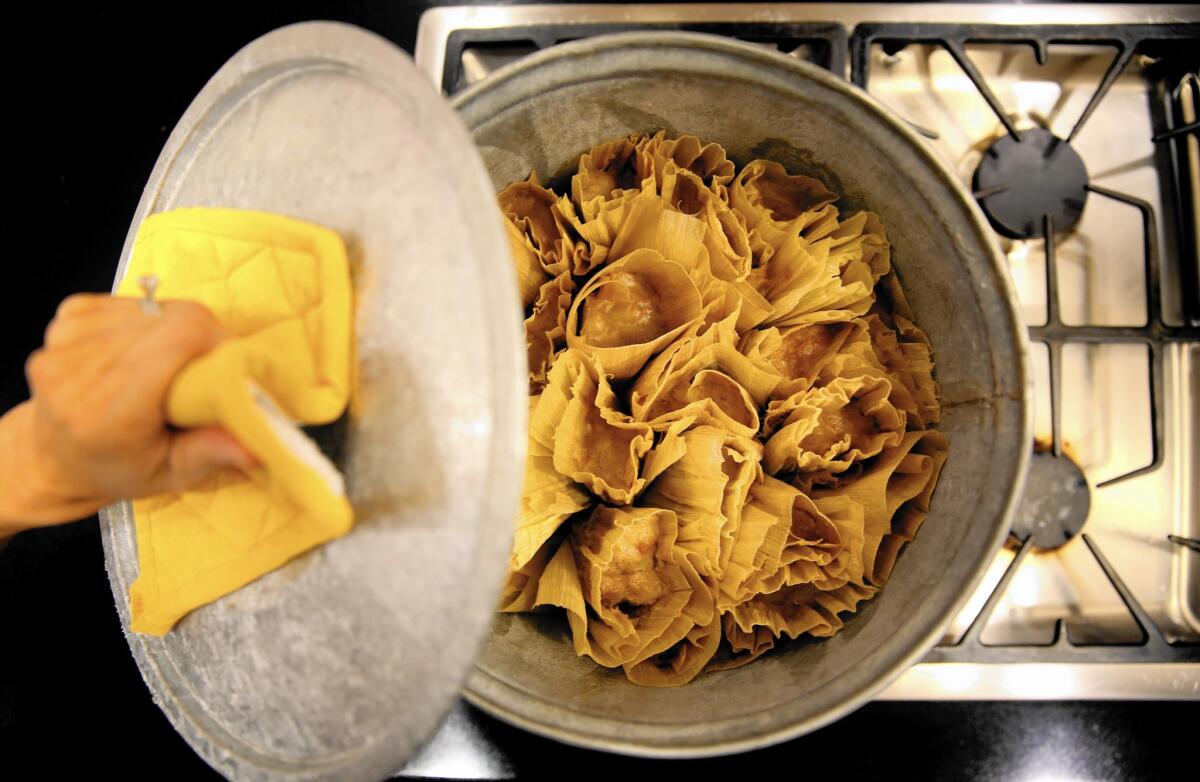 For steaming tamales, a tamalera is the perfect pot.
