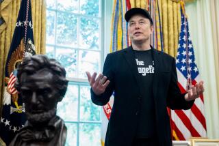 Elon Musk in the Oval Office of the White House on May 30. Photographer: Francis Chung/Politico/Bloomberg