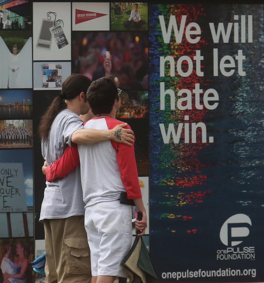 The Pulse nightclub marks the solemn 2 year anniversary of one of the worst mass shootings where 49 people were killed and 53 people were injured in downtown Orlando. Tuesday, June 12, 2018. (Red Huber/Staff Photographer)