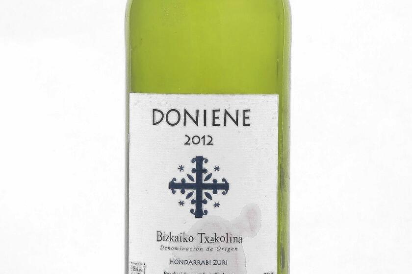 Wine of the Week: 2012 Doniene Bizkaiko Txakolina.