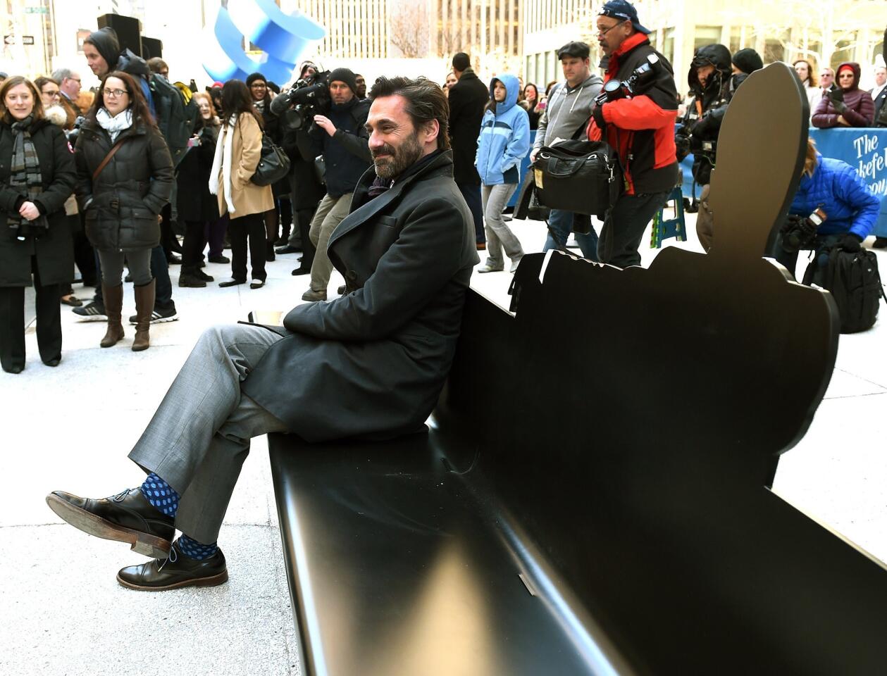 'Mad Men' selfie bench in NYC