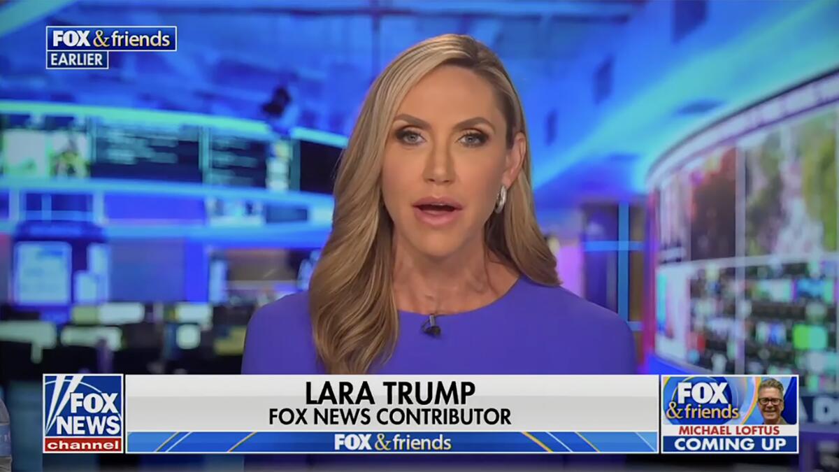 Lara Trump will no longer be paid to appear on Fox News - Los Angeles Times