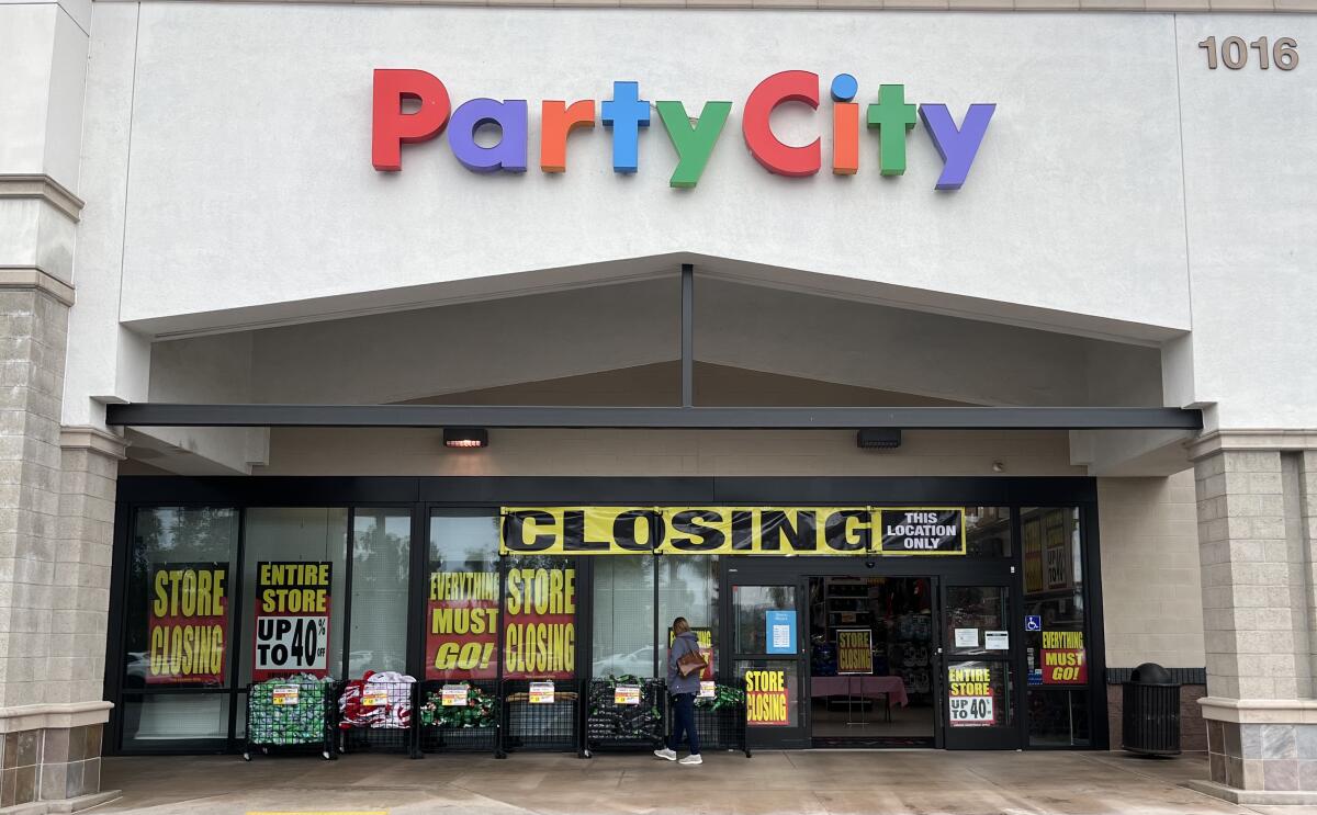 Party City closing a San Diego County store The San Diego UnionTribune