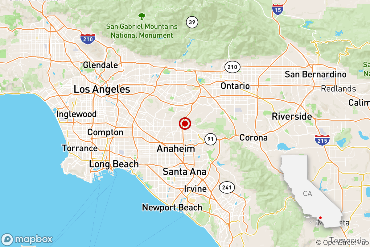 A magnitude 3.3 earthquake was reported at 9:23 this morning in Brea.