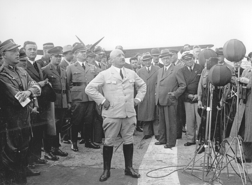 Julius Streicher in Berlin in the 1930s. After World War II, he was convicted of crimes against humanity for publishing a virulently anti-Semitic newspaper.