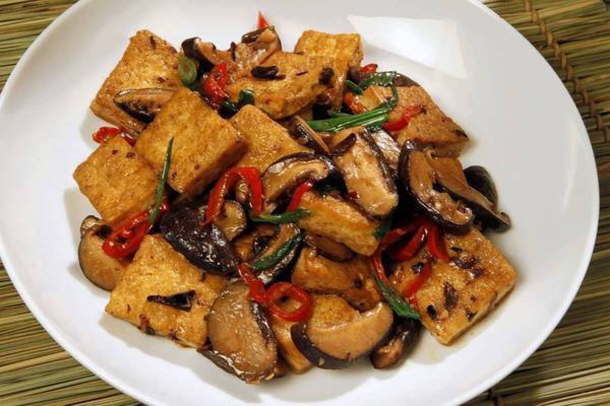 Vegetarian Hunan-style tofu.