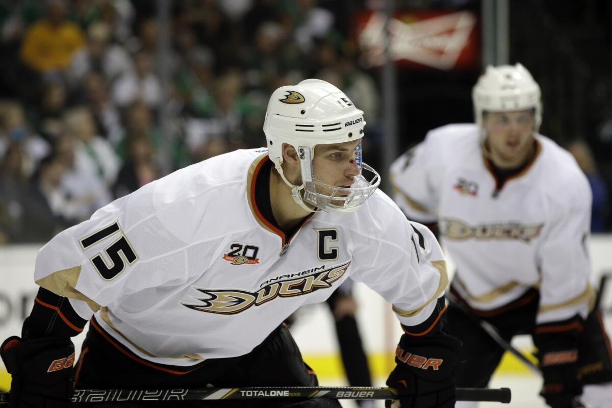 Ryan Getzlaf is listed as questionable for the Ducks' Game 5 against Dallas on Friday night.