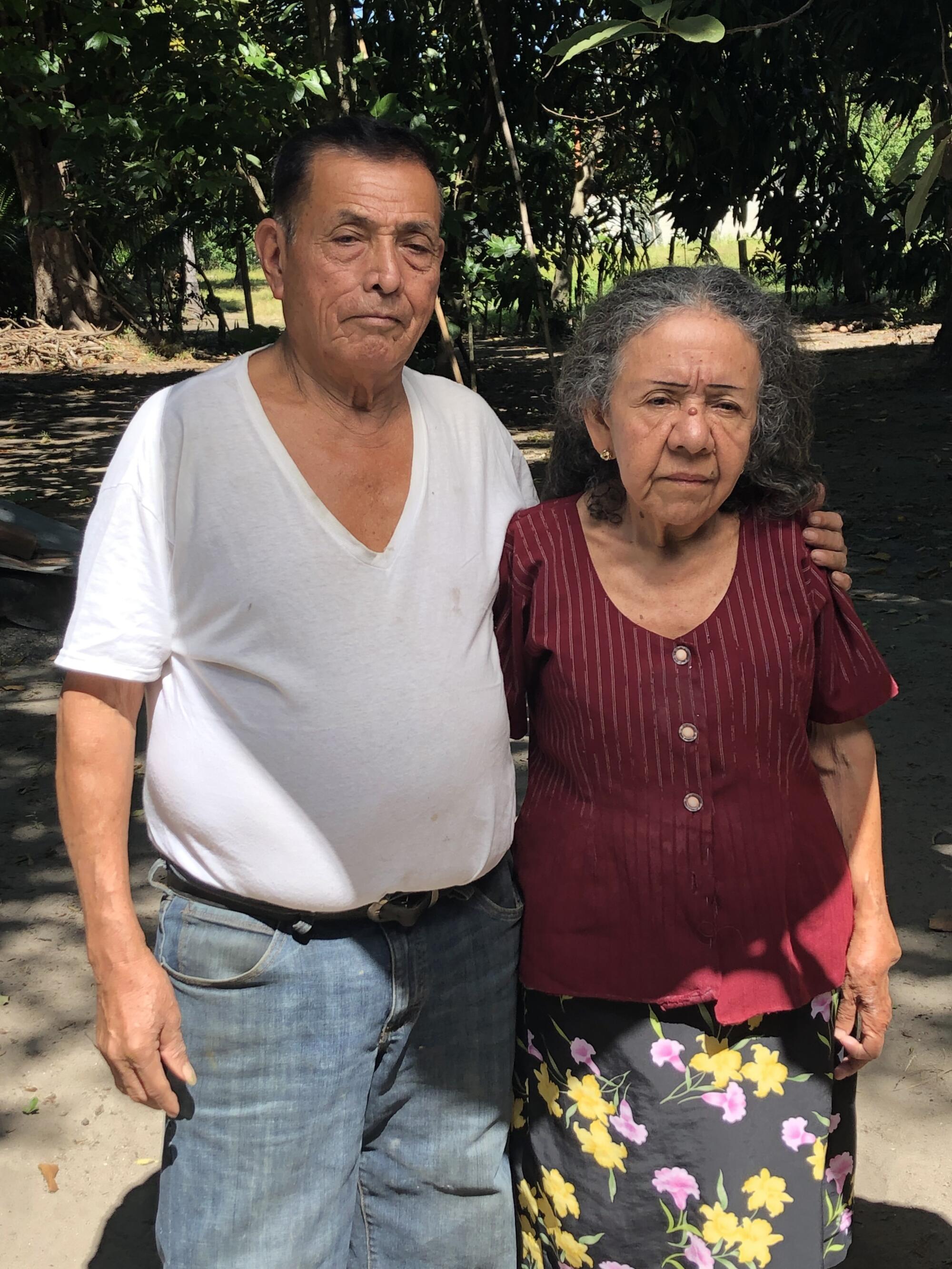 Javier Zamora's grandparents, Dec. 2021.