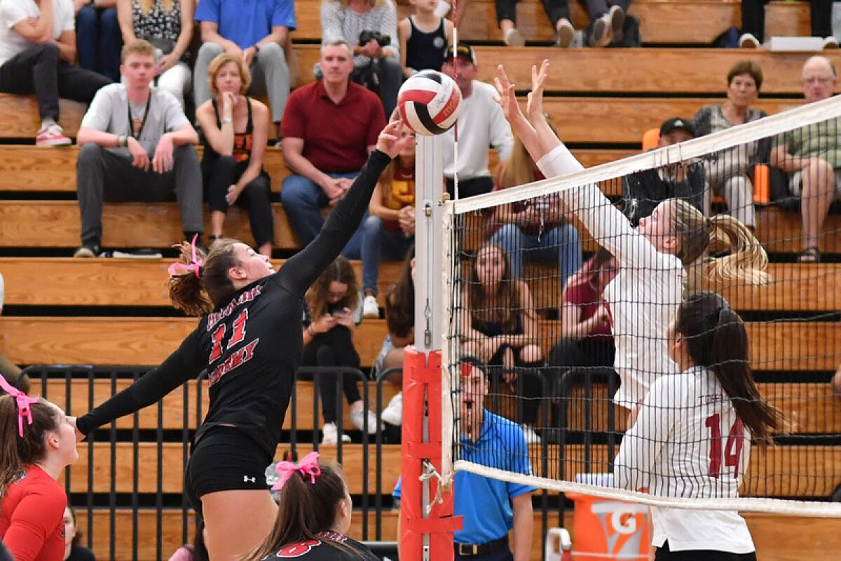 Torrey Pines won against Canyon Crest Academy 25-11, 25-20, 22-25, 25-9 on Oct. 4.