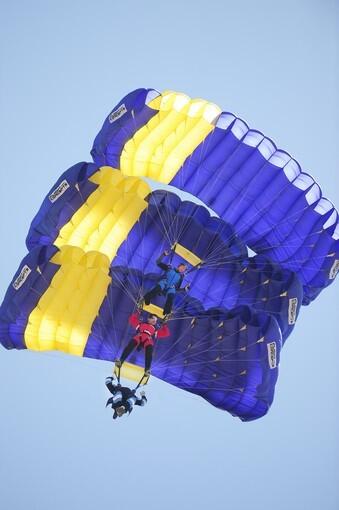 Romanian air club parachutists