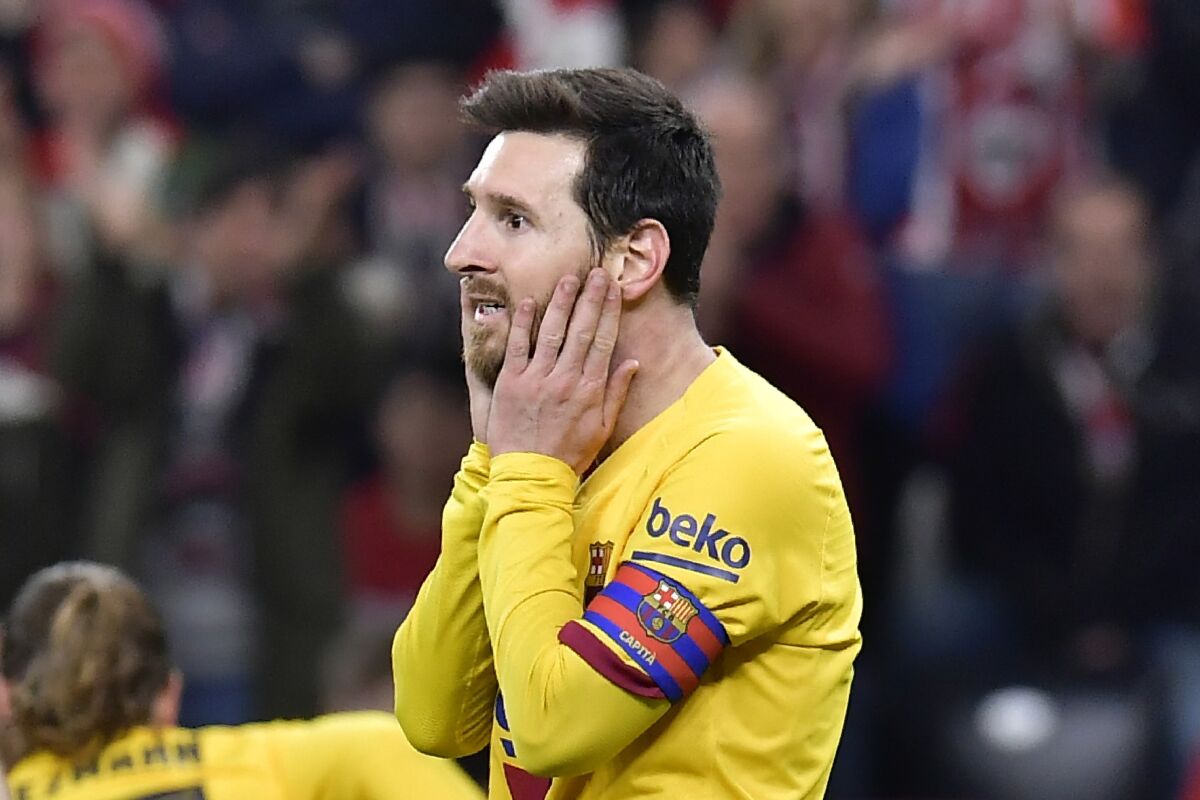 El delantero argentino del Barcelona Lionel Messi  