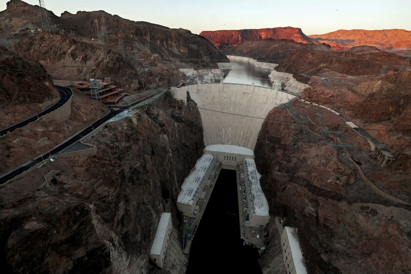 The water level in Lake Mead, the nation's largest reservoir, has dropped