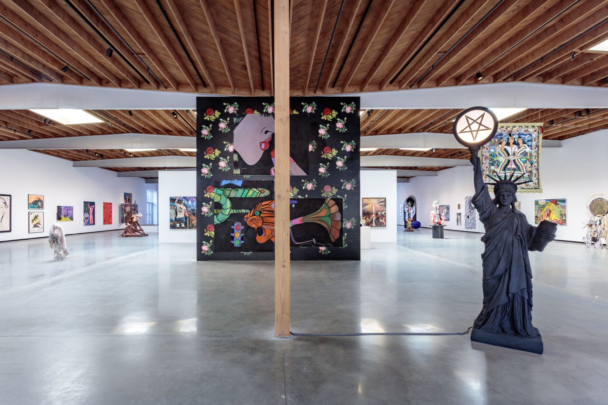 An installation view of "All of Them Witches" at Jeffrey Deitch.