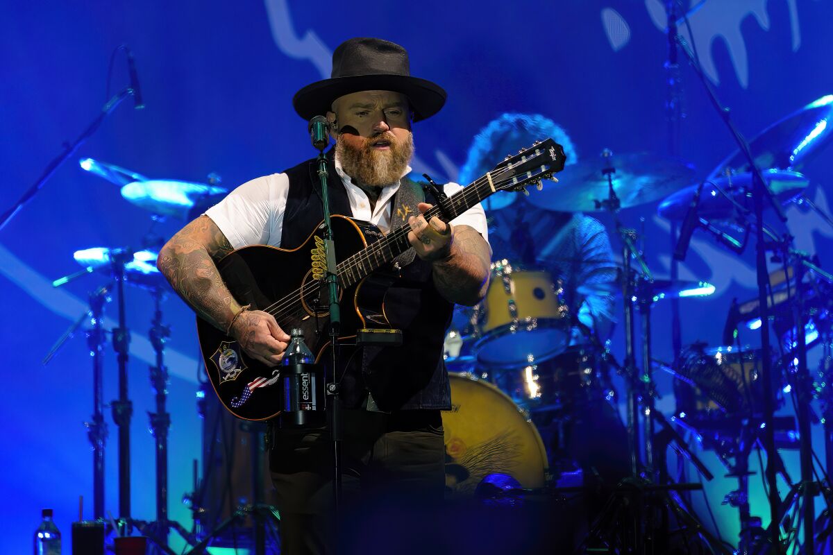 Zac Brown performed on the main stage at Wonderfront Festival in San Diego on Nov. 18.