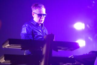 Andy Fletcher of the band Depeche Mode performs in concert during their "Global Spirit Tour" in 2017
